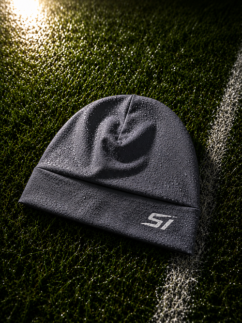The Skully Style II beanie with left-side SI logo — Stefan Ilic Store