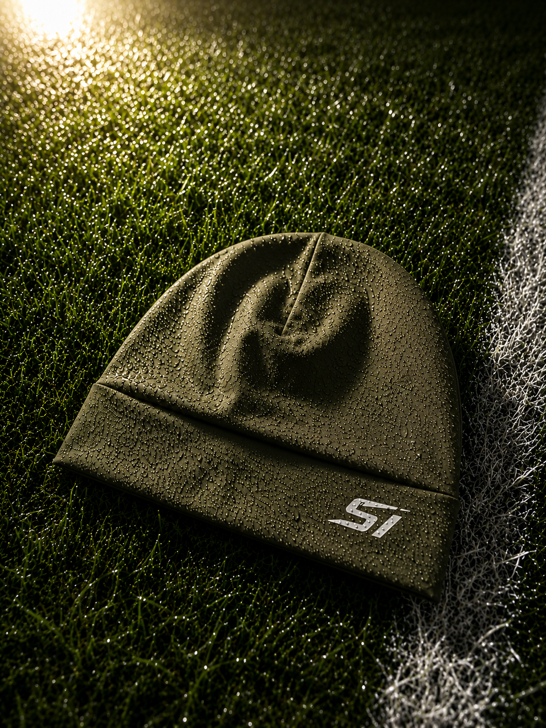 The Skully Style II premium sports beanie, left-side SI logo — Stefan Ilic Store